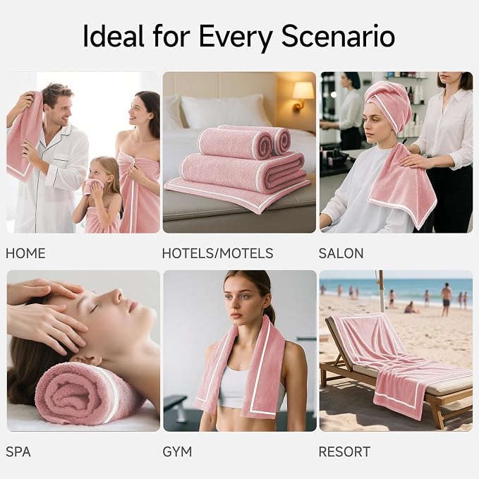 REDKISS 4-Piece Bath Towel Set - Image 6