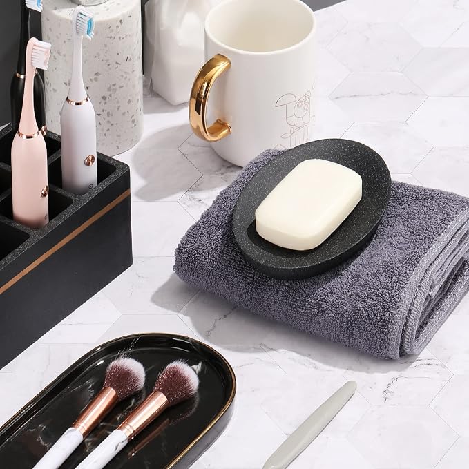 Shinowa Soap Dish, Resin Soap Saver Sponge Dish Tray Mini Storage Tray - Image 6