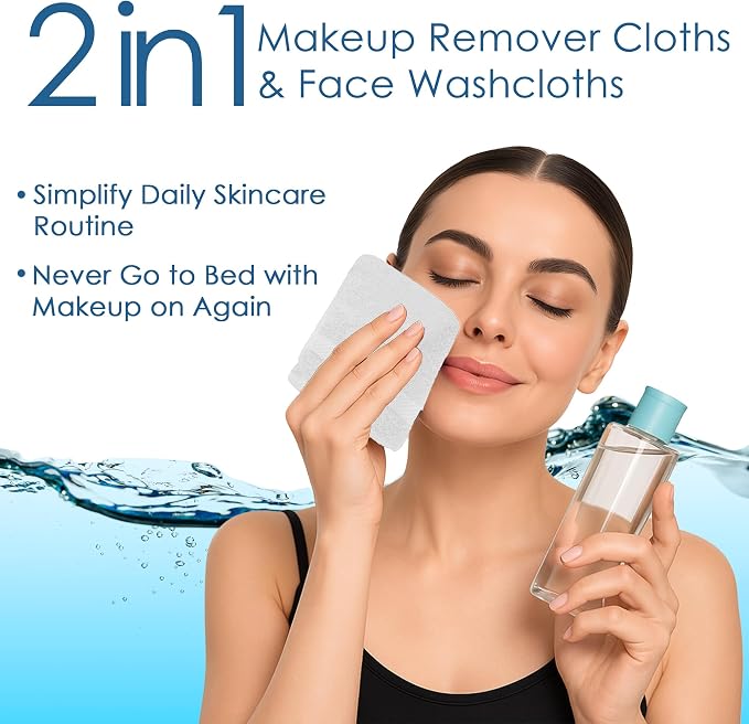 DAN RIVER 12-Pack Premium 100% Cotton White Face Towels – Reusable Face Towel - Image 5