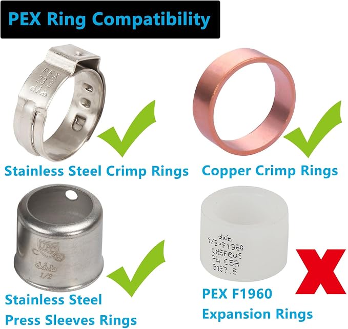 Lidertik PEX Fittings 1/2 Inch Male NPT Adapter, 1/2" PEX F1807 to 1/2" NPT - Image 5