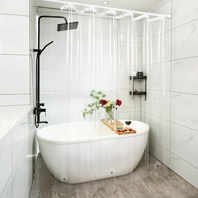 Waterproof Clear Shower Curtain Liner - Image 6