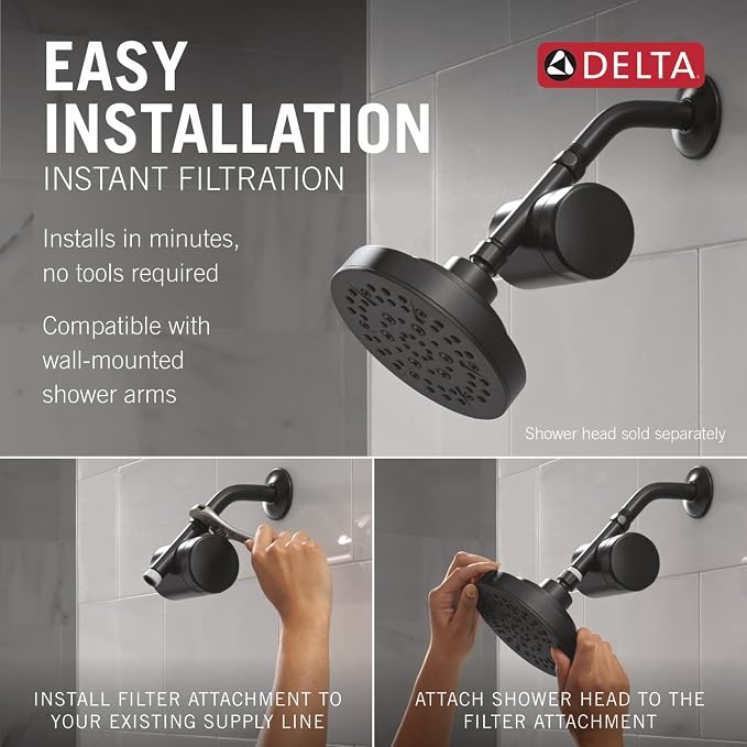 Delta Faucet Clarifi Standard Shower Filter Attachment - Image 4