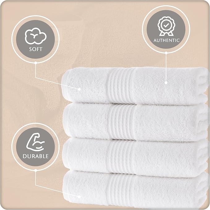 MAURA Basics Hand Towels for Bathroom - Image 3