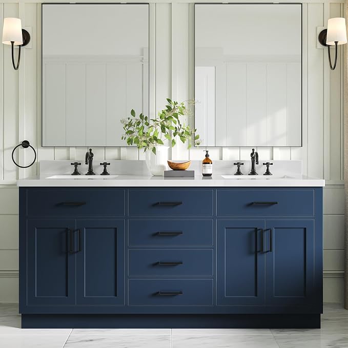 ARIEL Double Vanity 73" Midnight Blue by Ariel