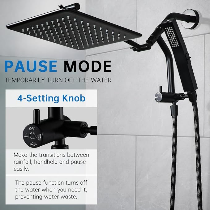 G-Promise All Metal 10 Inches Rain Shower Head - Image 4