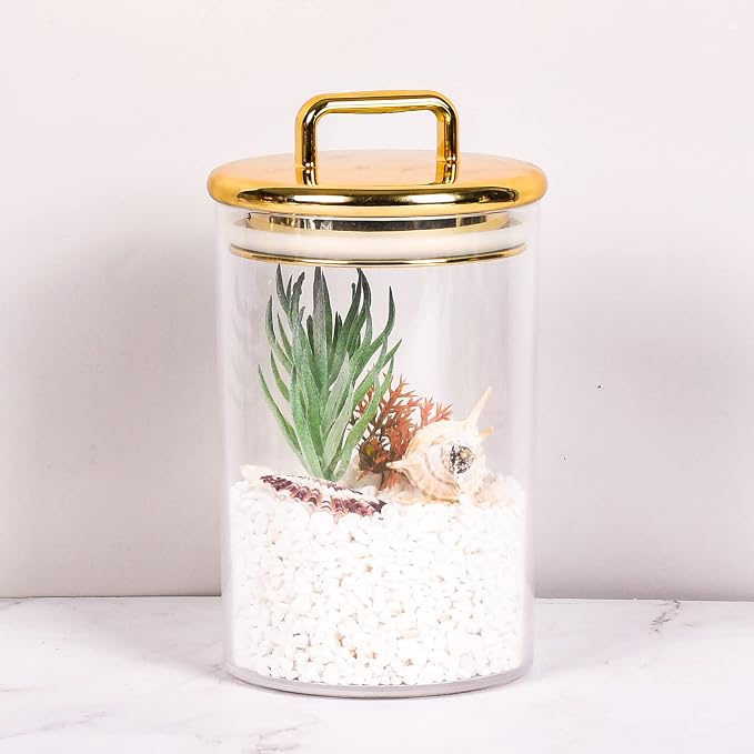 2 Pack 24 oz Medium Acrylic Storage Apothecary Jar - Image 4