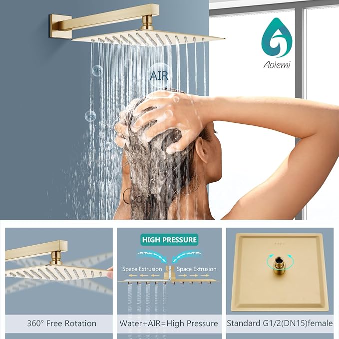 Aolemi Shower Faucet Set, High Pressure Shower System - Image 8
