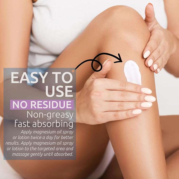 Pure Magnesium Oil Spray & Lotion Duo, Topical Magnesium Oil Lotion - Image 7