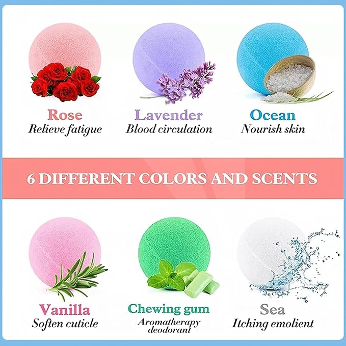 Bath Bombs Gift Set 6 Pack - Image 3
