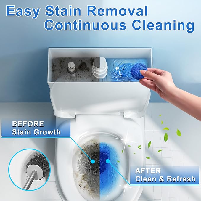 Toilet Bowl Cleaner Tablets 40 Pcs, Septic Safe Automatic Toilet Tank Cleaner - Image 3