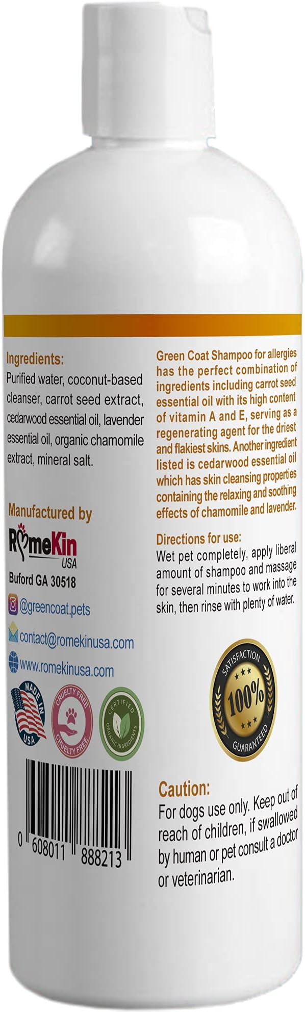 All-Natural Dog Shampoo for Sensitive Skin | Natural and Organic Ingredients | - Image 2