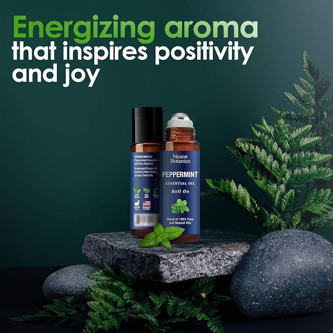 Peppermint Essential Oil Roll-On 10 ml - Image 3