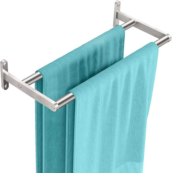 Taaji 16 Inch Towel Rack for Bathroom, Stainless Steel Double Towel Bar Rod by Taaji