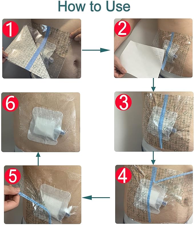 Waterproof Dialysis Catheter Shower Protector, - Image 8