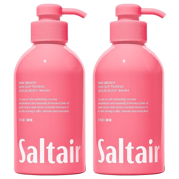 Saltair Body Wash, Cruelty-Free, Paraben-Free. 2x 17oz Pump Bottles by Saltair