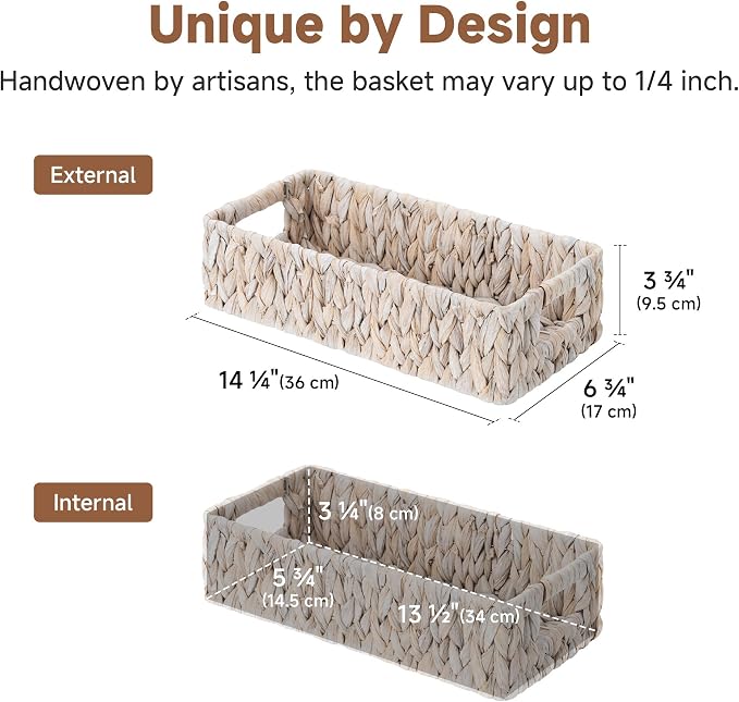 StorageWorks Wicker Toilet Paper Basket - Image 7