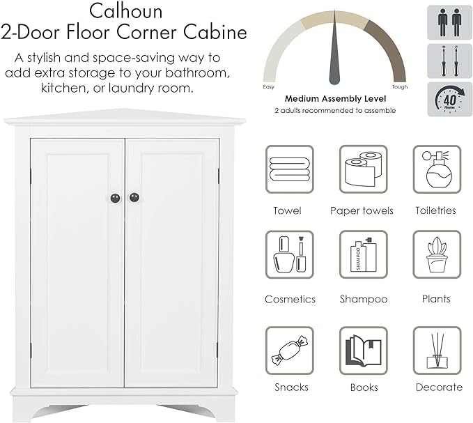 Spirich Floor Corner Cabinet - Image 6