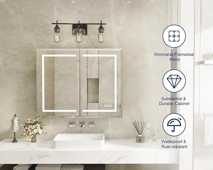 Medicine Cabinet, LED Mirror Cabinet - Image 8