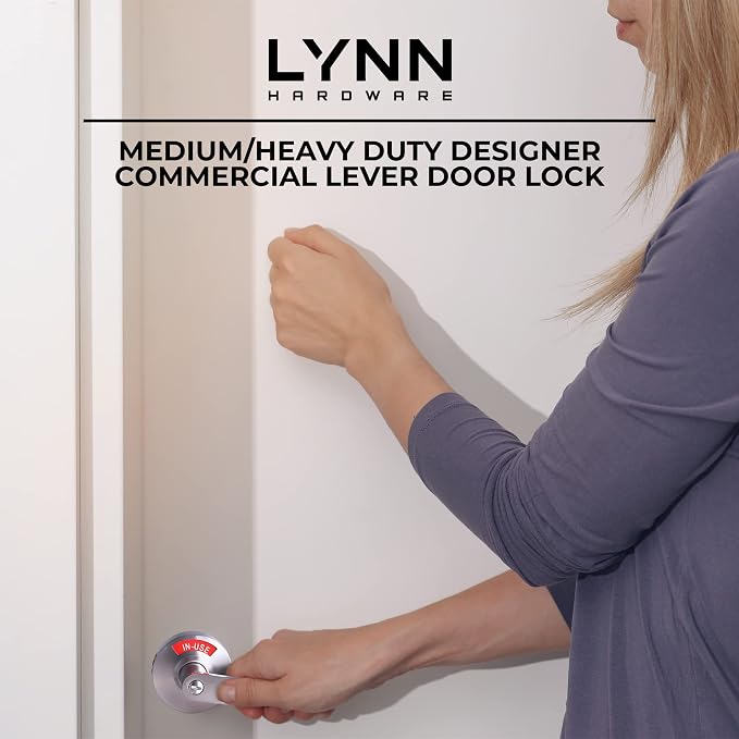 LYNN HARDWARE Medium/Heavy Duty Designer Commercial Lever Door Lock - Image 4