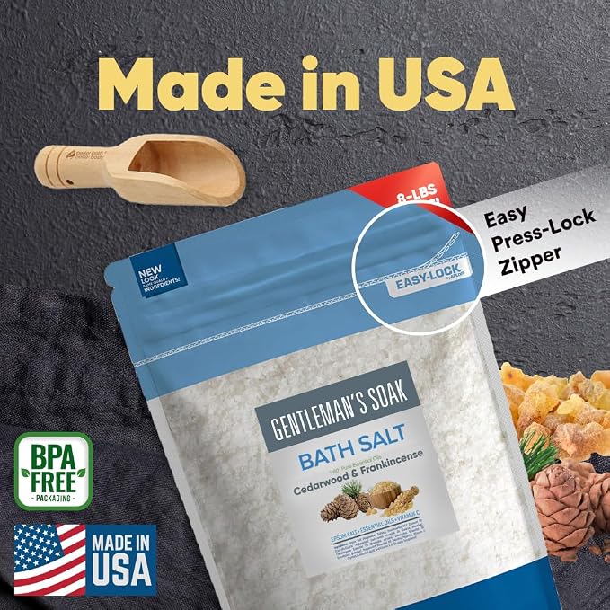 Gentleman's Bath Salt 128 Ounces Epsom Salt - Image 7