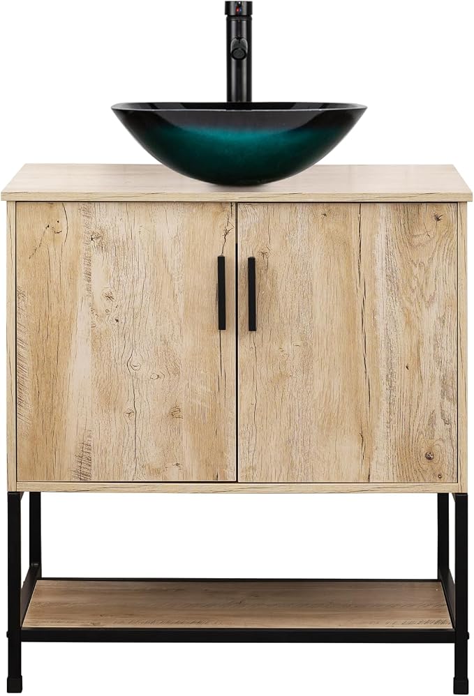 UEV Rustic Oak 30" Bathroom Vanity - Image 9
