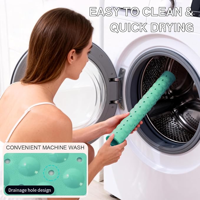 Anti-Slip Bathtub Shower mat, 20.8×20.8（Approximately 53×53cm） inch Soft - Image 6
