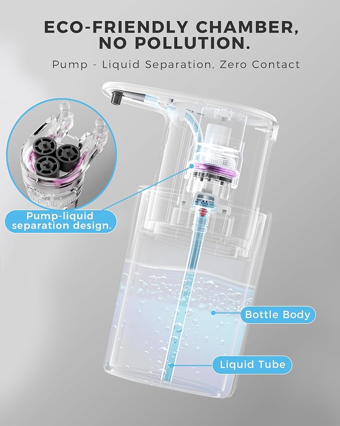 Automatic Liquid Soap Dispenser Touchless, 10oz/300ml Rechargeable, 3 - Image 8