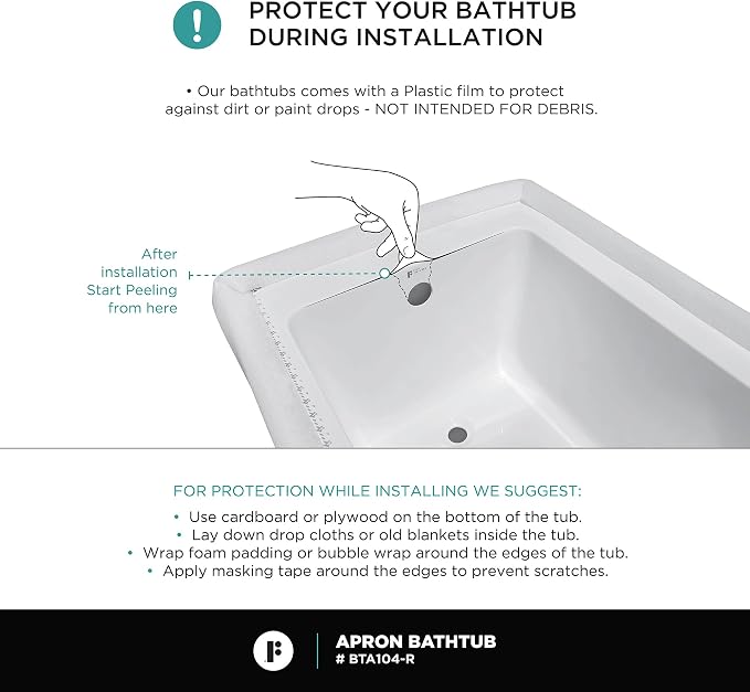 Fine Fixtures Acrylic, Fiberglass Alcove Soaking Bathtub - Image 10