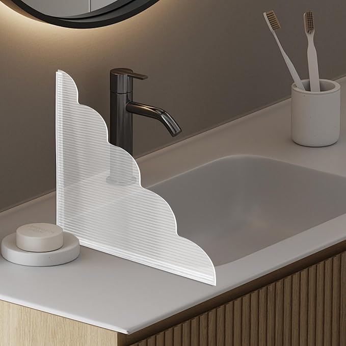 2 PCS Shower Splash Guard for Tub Corner, Self-Adhesive Shower Guards to Keep - Image 5