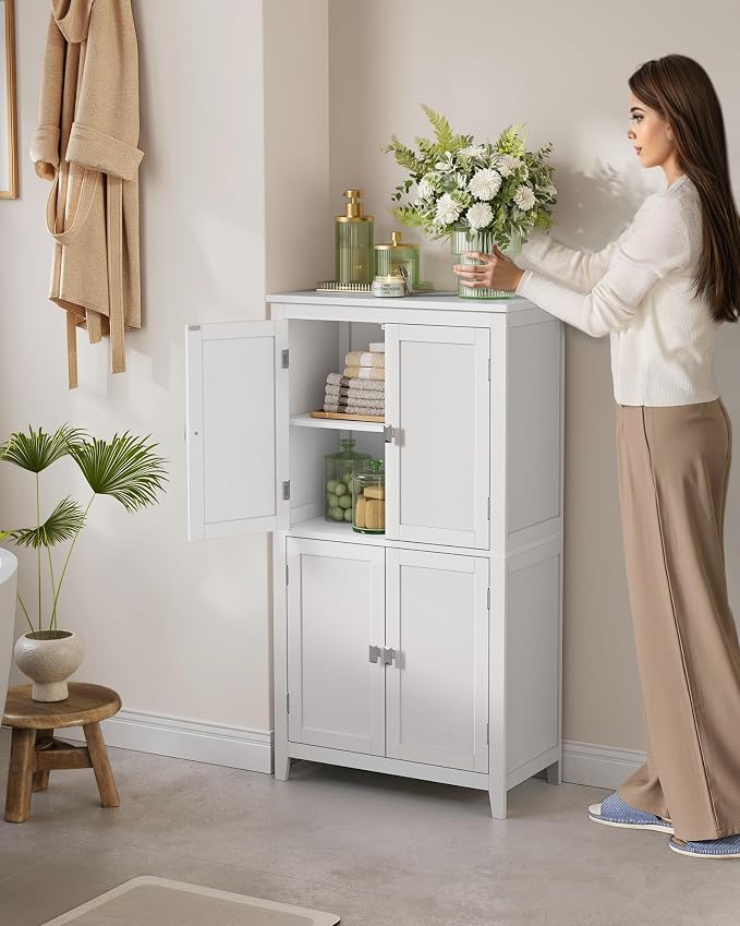 VASAGLE Floor Storage Cabinet, Freestanding Storage Unit - Image 2