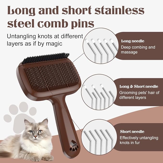 Self Cleaning Dog Brush for Shedding - Image 4