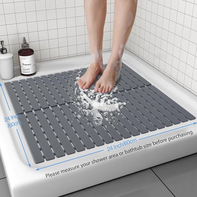 ​Shower Mat Non-Slip Bath Mat for Tub and Shower Stall, 200+ Suction Cups - Image 6