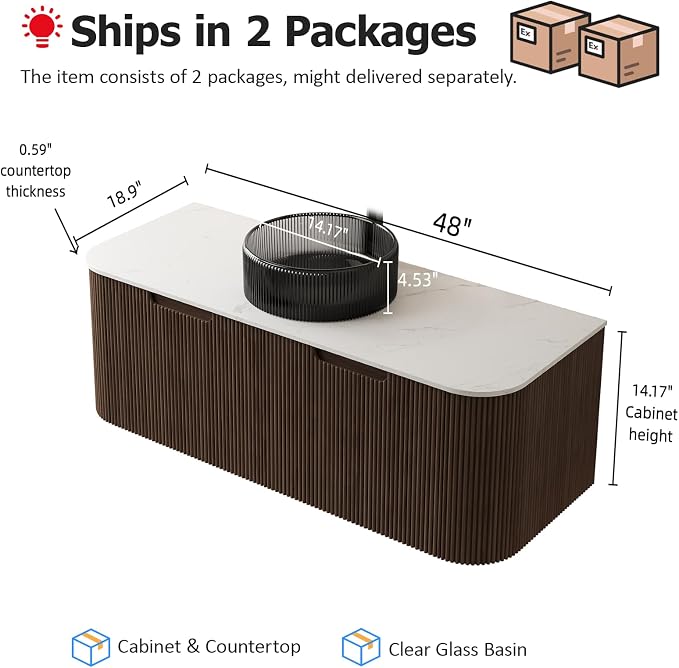 48" Floating Bathroom Vanity - Image 2