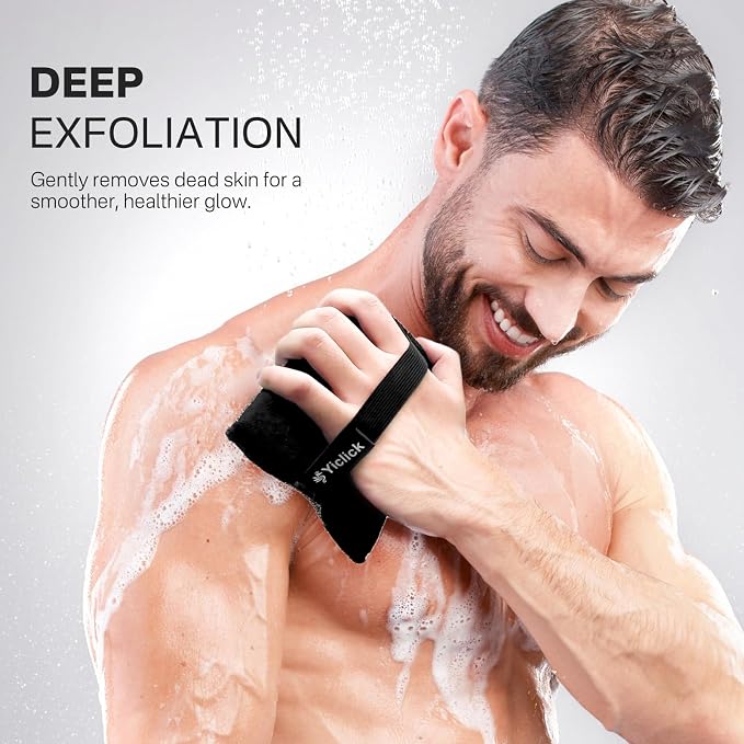 Yiclick Exfoliating Body Scrubber & Shower Exfoliator – Mens Body Scrubber & - Image 4