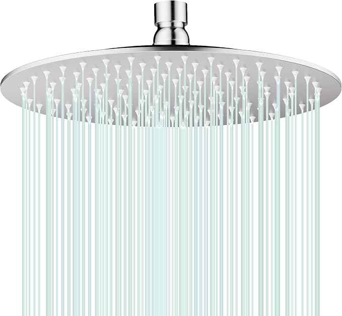 All Metal Rain Shower Head by AULEEND