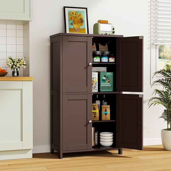 Vongrasig Floor Storage Cabinet, Small Bathroom Storage Unit - Image 4