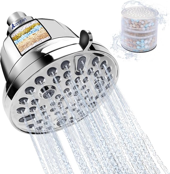Filtered Shower Head, Water Softener Shower Head by KangbetFilteredShowerHead