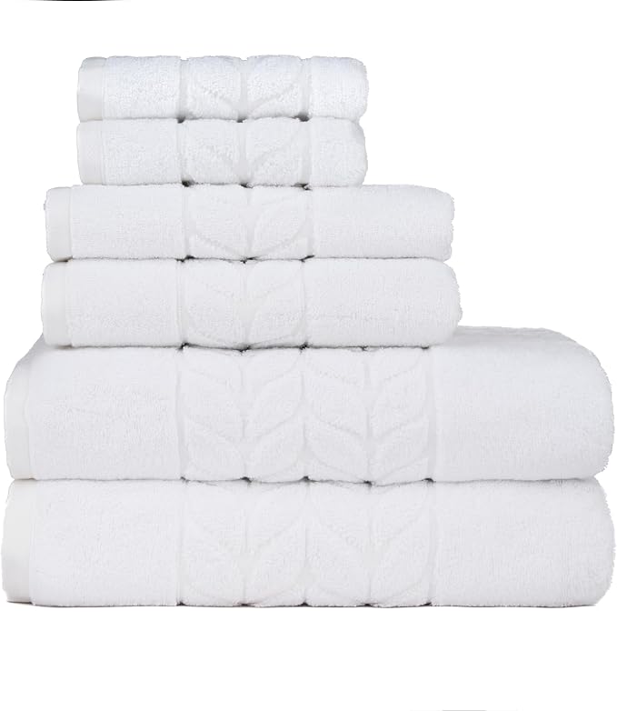 BAGNO MILANO Organic Turkish Cotton Bath Towels, Luxury Jacquard Collection by BagnoMilanoLuxurySoftness