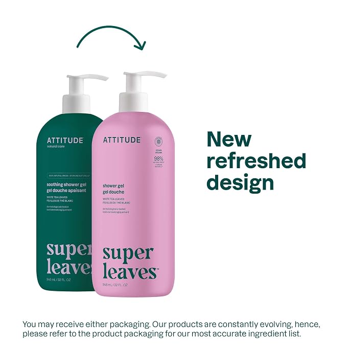 ATTITUDE Soothing Shower Gel, Dermatologically Tested, Plant and Mineral-Based - Image 2