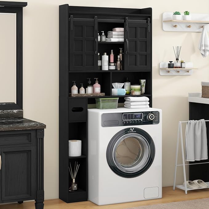 Over The Toilet Storage Cabinet, Farmhouse Storage Cabinet Over Toilet - Image 3