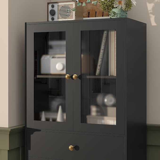 Space-Saving 67 Inch Bathroom Linen Cabinet, Freestanding Tall Storage Tower - Image 7