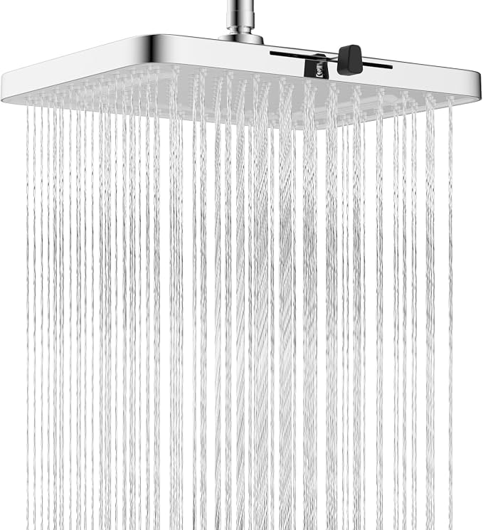 Hibbent 5 Spray Modes Shower Head, Large Rainfall Showerhead by Hibbent