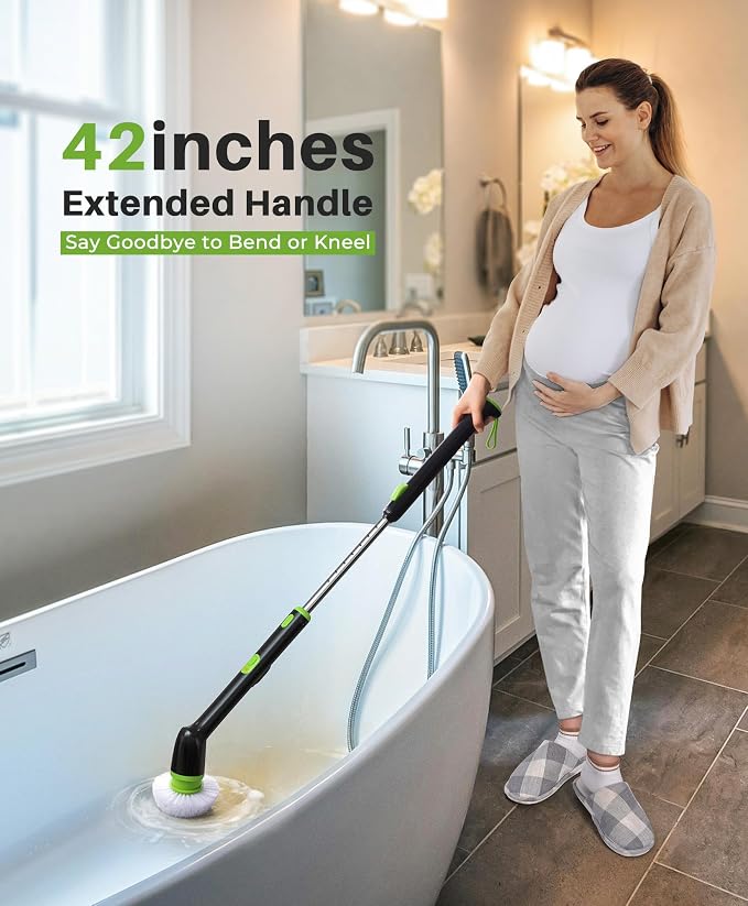 LyriFine Electric Spin Scrubber, 2024 New Full-Body IPX7 Waterproof Bathroom - Image 4