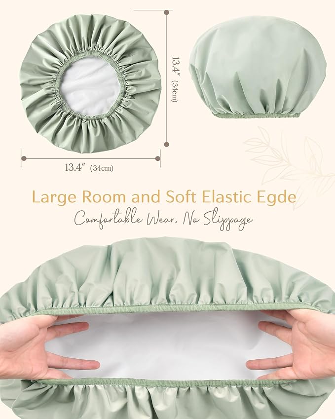 Yanibest Shower Cap Reusable Waterproof - Image 3