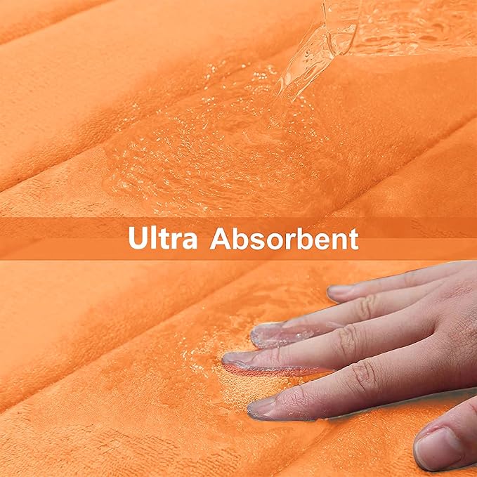 Buganda Memory Foam Bath Mat, Ultra Soft and Non-Slip Bathroom Rugs, Water - Image 4