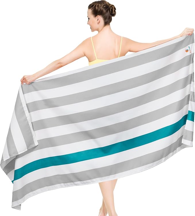 SUN CUBE Microfiber Beach Towel, Quick Dry Sand Free Beach Towel, Lightweight by SUN+CUBE