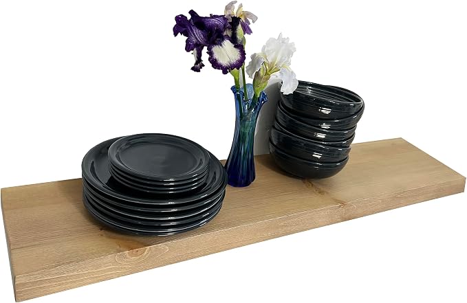 joelsantiques 48 Inch Wooden Floating Shelves by JoelsAntiques