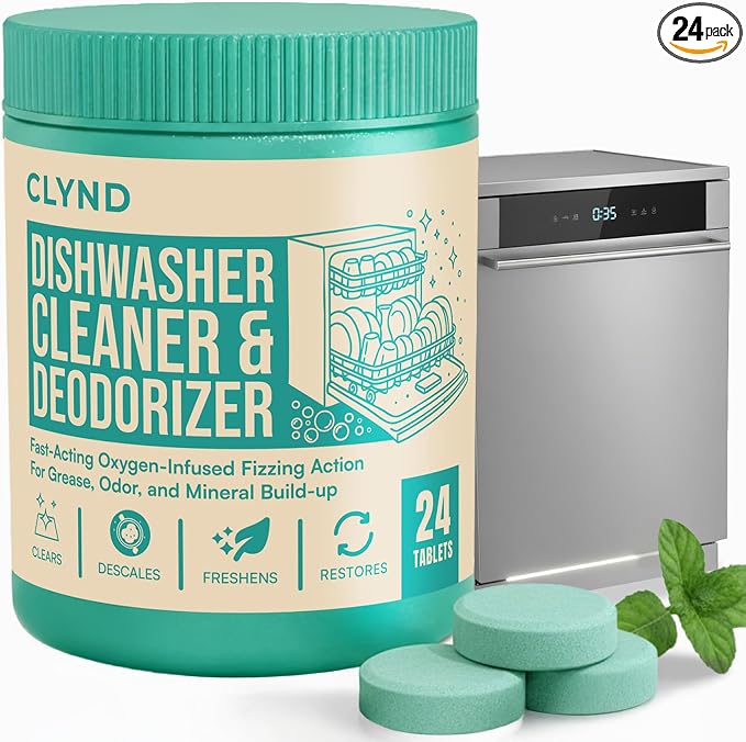 Dishwasher Cleaner and Deodorizer Tablets by CLYND