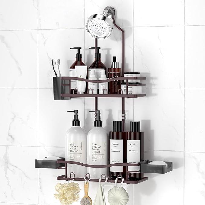 REINHARDT Shower Caddy Hanging, Rustproof Shower Caddy Anti-Swing Shower by REINHARDT