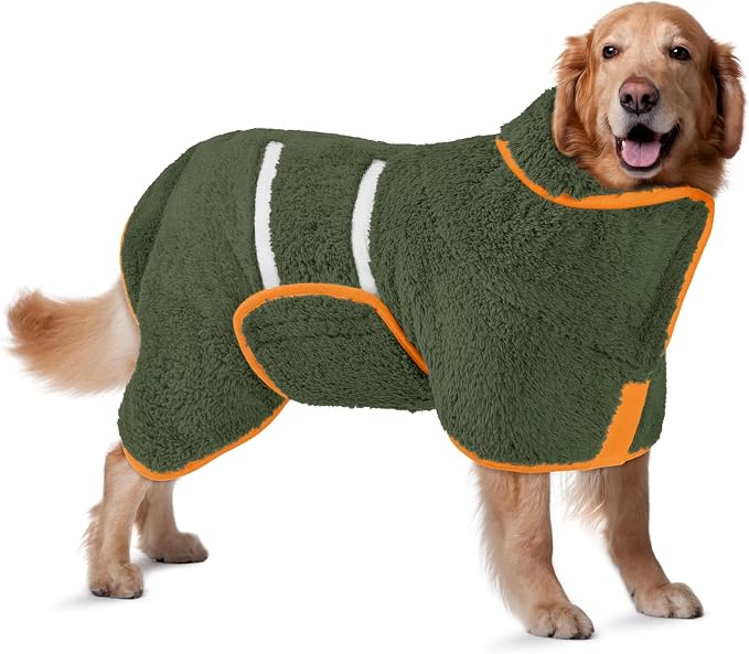 Bienbee Dog Bathrobe, Quick Drying Super Absorbent Dog Robes by Bienbee